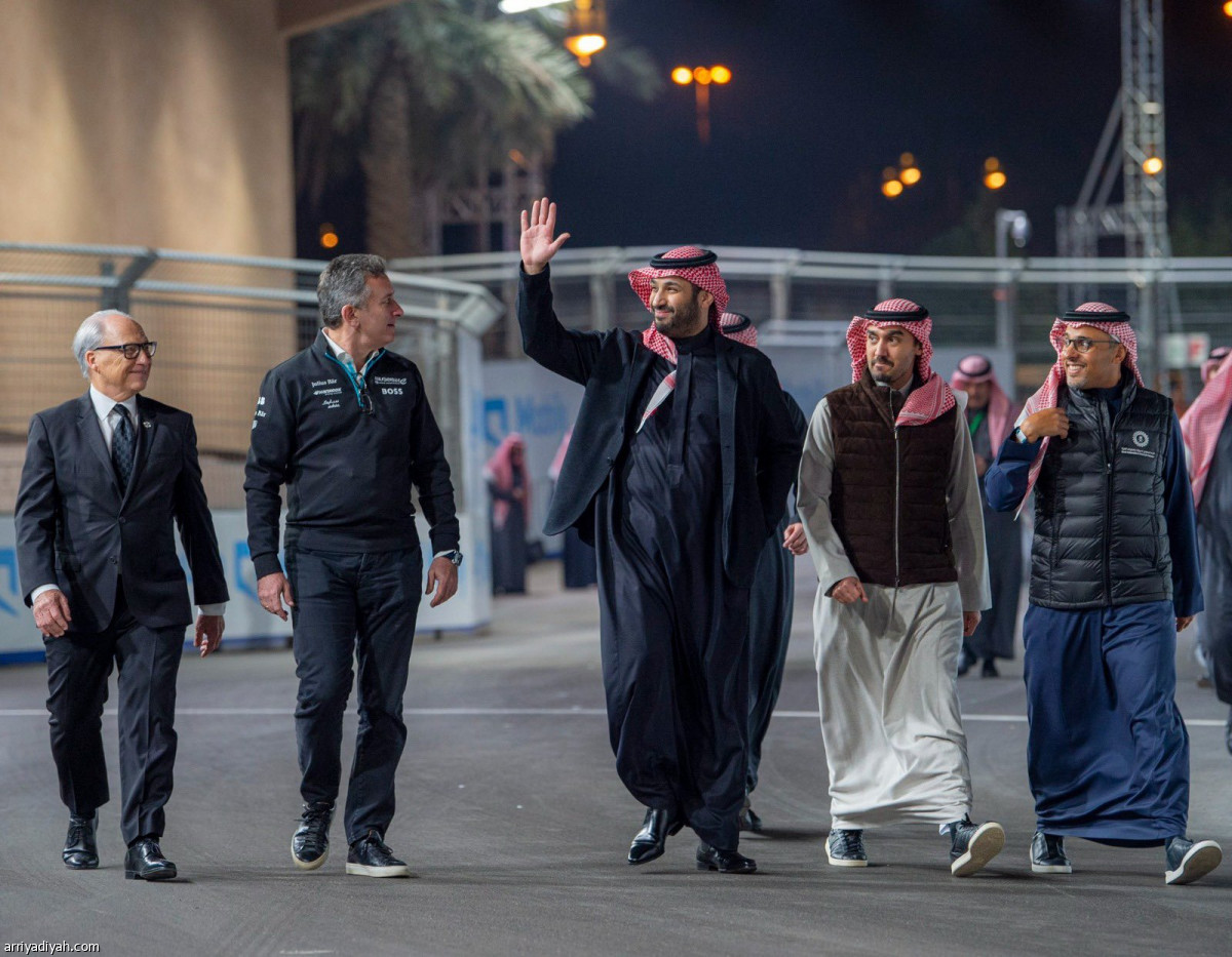 ولي العهد يُشرف فورمولا إي